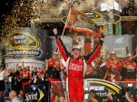 Tony Stewart celebrates his third NASCAR Sprint Cup championship - NASCAR photo