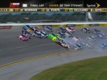 Tony Stewart, sideways at 180 mph