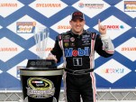 Tony Stewart takes in the moment at Victory Lane from Loudon. Image via NASCAR.