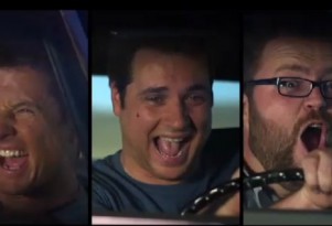 Top Gear USA hosts mug during "Donut" trailer