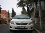 2010 Toyota Corolla sold in South Africa, shown in Die Waterkant, Cape Town