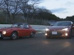 Toyota's Sports 800, alongside the Toyota GT 86