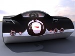 TRW's folding steering wheel concept