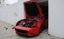 Tunisian Rioters destroy Ferrari California
