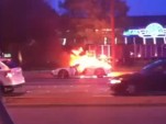 Twin-turbocharged Ford GT burns to the ground