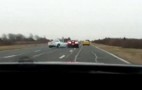 Two Corvettes Collide When One Driver Loses Control: Video