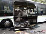 Ultra-Capacitor Bus in Shanghai after fire; photo from Eastday