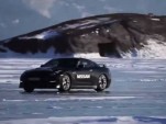 Unmodified Nissan GT-R attempts ice speed record