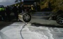 Upside down Lamborghini Murcielago Roadster in South Africa