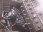 Vehicle being crushed, from Argonne National Laboratory video