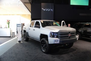 VIA Motors XTRUX Electric Truck: 2013 Detroit Auto Show Live Photos