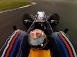 ViewCam 360 still of a Red Bull F1 car at speed