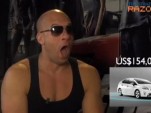 Vin Diesel reacts to Singapore Prius pricing... (RazorTV screen grab)