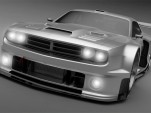 Vizualtech Dodge Challenger GT3 race car rendering
