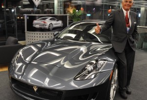 VL Automotive Destino with Bob Lutz at 2013 Detroit Auto Show