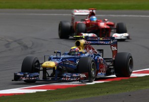 Webber leads Alonso to the British GP finish - Red Bull Racing photo