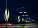 Wind-Turbine Powered Highway Lights, concept by TAK Studio
