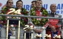 Winning Audi podium at Le Mans - Anne Proffit photo