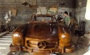 Wooden Mercedes-Benz 300SL on eBay.de