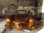 Wooden Mercedes-Benz 300SL on eBay.de
