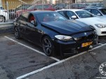 Wreckage of a 2013 BMW M5 that crashed in The Netherlands