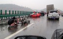Wreckage of Ferrari 458 Spider and California - Image courtesy of 163.com