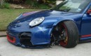 Wrecked Porsche 911 GT3 RS in Texas