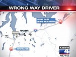 Wrong-way driver in Washington scares traffic
