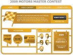 2009 eBay Motors Master Contest page