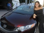 Electric Cars Are Coming! Hydrogen...Maybe Not So Much 2009 Honda FCX Clarity, being delivered to 19-year-old actress Q’orianka Kilcher
