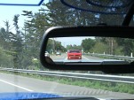 2010 Camaro in rearview mirror