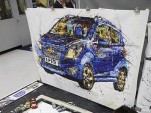 Chevrolet Spark, as painted by British artist Ian Cook