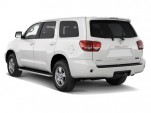 2011 Toyota Sequoia 4WD LV8 6-Spd AT SR5 (GS) Angular Rear Exterior View
