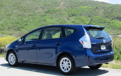 2012 Toyota Prius V station wagon, Half Moon Bay, CA, May 2011