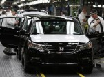 2013 Honda Accords on the assembly line in Marysville, Ohio, where they've been built for 30 years