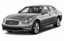 2013 Infiniti M35h 4-door Sedan RWD Hybrid Angular Front Exterior View