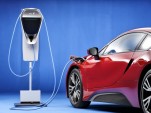 2016 BMW i8 with BMW Home Charger Connect charging station