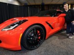 Baltimore Ravens Quarterback Joe Flacco receives a 2014 Chevrolet Corvette Stingray