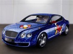 Bentley Continental GT, used as a canvas by artist Romero Britto
