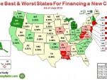 Best & worst states for financing a new car (July 2013)