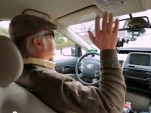 Blind driver Steve Mahan in Google's Self-Driving Toyota Prius, March 2012