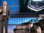 Bob Lutz with the Cadillac CTS-V