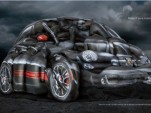 'Body Paint' ad for the Fiat 500 Abarth Cabrio