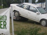 Cash for Clunkers banner with Mercury Sable, Albany, New York