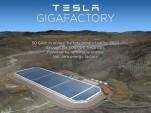 Computer-generated image of proposed Tesla Motors Gigafactory