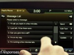 Ford SYNC preset text messaging responses
