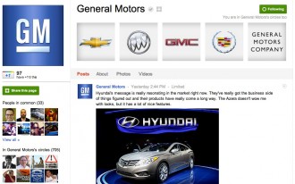General Motors Takes Unique Approach To Google+