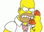 Homer on the phone
