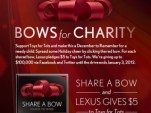 Lexus' 'big red bow' promotion to support Toys For Tots
