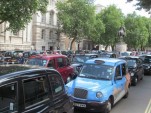 London anti-Uber taxi protest: June 11, 2014 (photo by Flickr user David Holt)